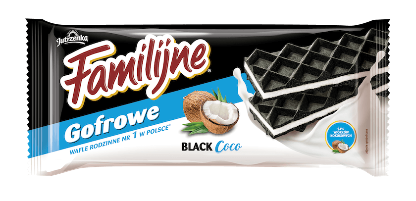 Familijne Gofrowe - Black Coco